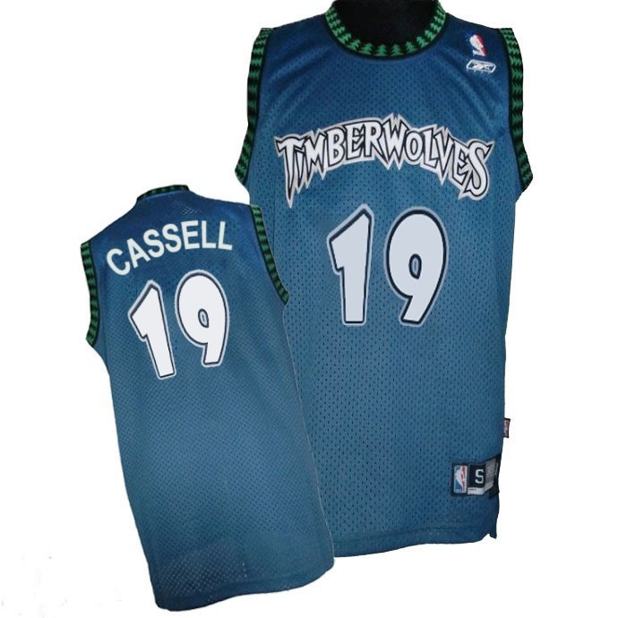 Men's  Sam Cassell Minnesota Timberwolves #19 Retro Jersey